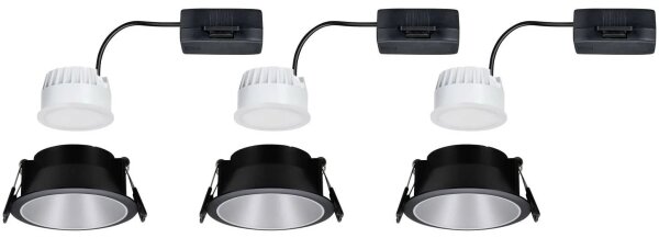 Paulmann 93408 - SADA 3xLED/6,5W IP44 Stmievateľné kúpeľňové svietidlo COLE 230V