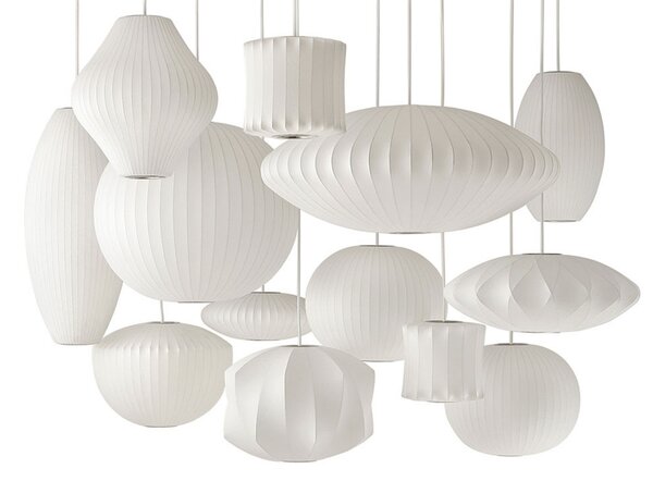 Svietidlo Nelson Apple Bubble M, biela – Herman Miller
