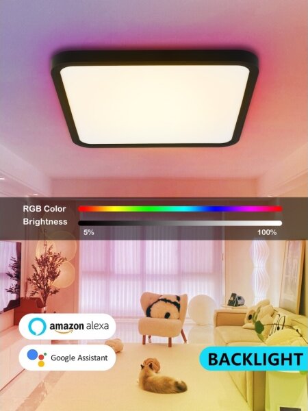 Immax NEO 07167-B40-LED RGBCCT Stmievateľné svietidlo 50W/230V Wi-Fi Tuya černá+DO