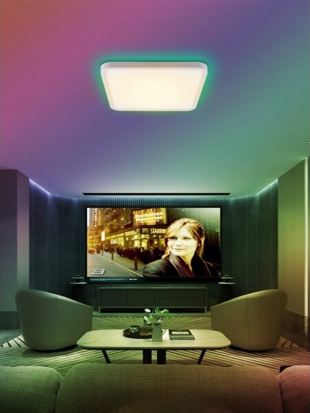 Immax NEO 07168-W40-LED RGB+CCT Stmievateľné svietidlo 50W/230V Wi-Fi Tuya biela+DO