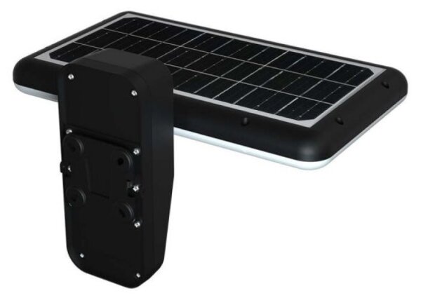 LED solárne nástenné svietidlo so senzorom LED/15W/3,2V 4000K/6000K IP65 čierne