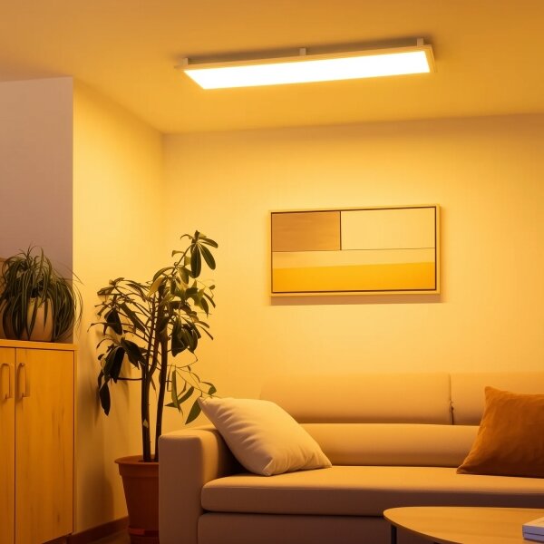 Eglo 32734 - LED RGBW stmievateľný povrchový panel SALOBRENA-C 34W/230V biela + diaľkový ovládač