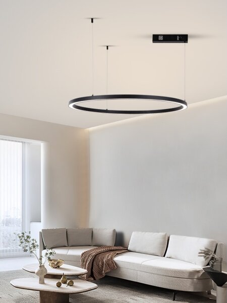 Immax NEO 07215L-LED Stmievateľný luster na lanku FINO 60W/230V 80cm čierna Tuya+DO