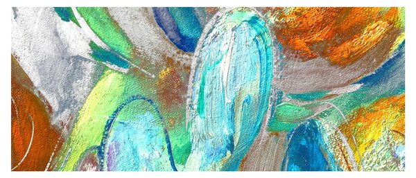 Obraz - Farebná abstrakcia (120x50 cm)