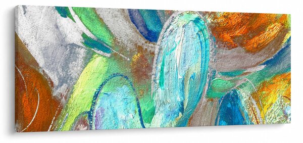 Obraz - Farebná abstrakcia (120x50 cm)