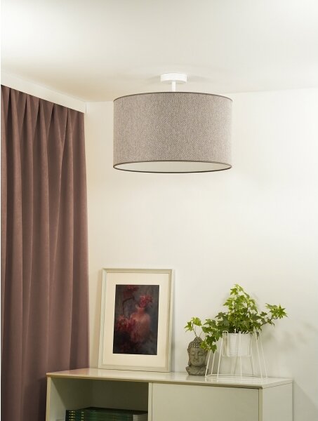 Duolla - Prisadený luster ROLLER ECO RECYCLING 1xE27/15W/230V pr. 45 cm hnedá