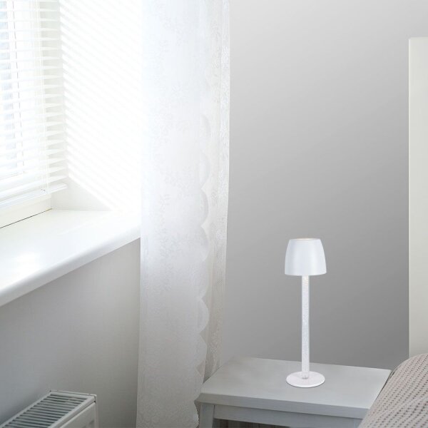 LED stmievateľná nabíjacia stolná lampa LED/3W/5V 3000K čierna