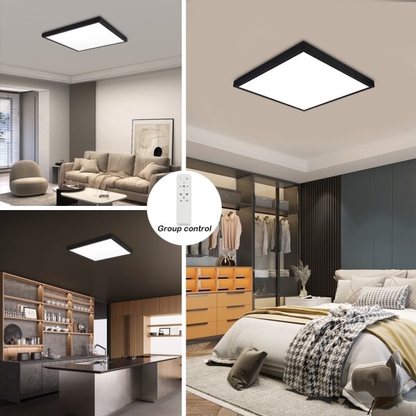 Brilagi-LED Stmievateľné kúpeľňové svietidlo FRAME SMART LED/50W/230V IP44 čierne + DO