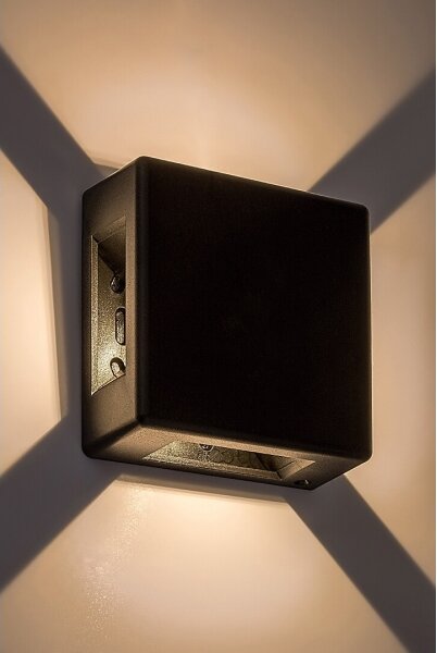 Rabalux 7317 - LED Vonkajšie nástenné svietidlo LIPPA LED/6W/230V IP54 čierna