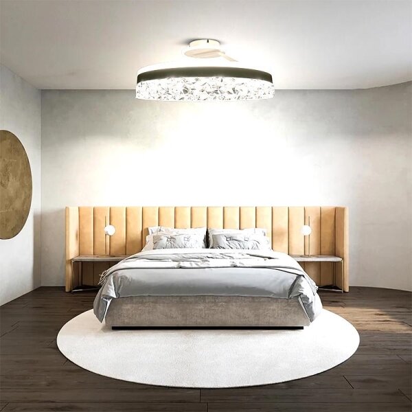 LED Stmievateľný prisadený luster LED/86W/230V 3000-6500K biela + diaľkové ovládanie