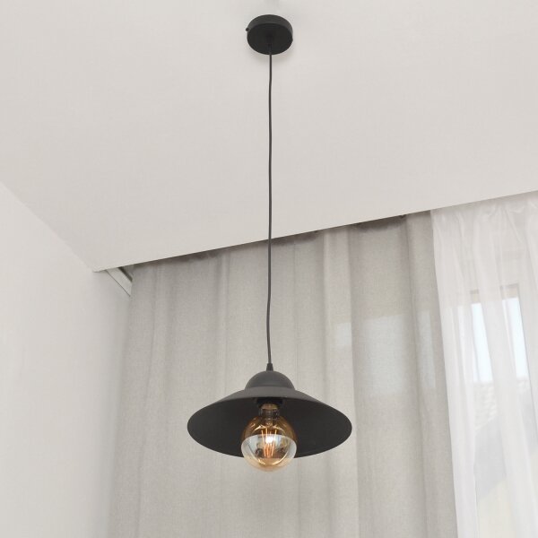Luster na lanku SORAPIS 1xE27/15W/230V čierna