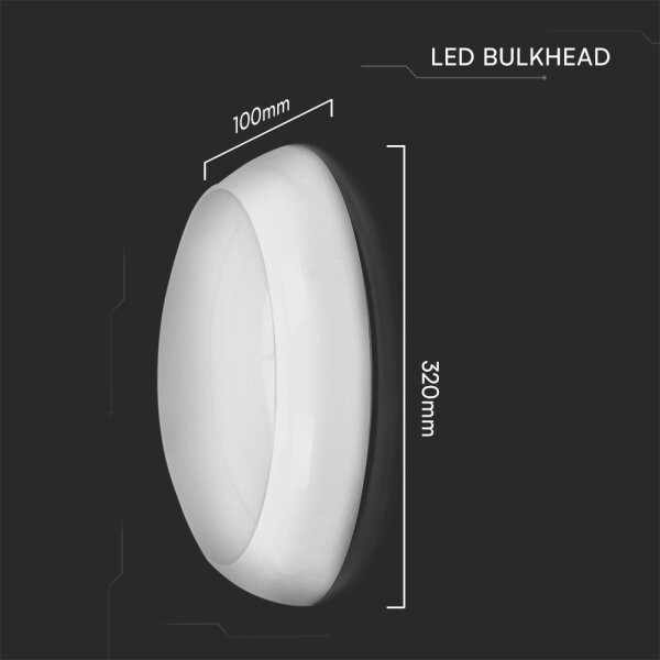 LED Vonkajšie stropné svietidlo LED/20W/230V IP65 3000/4000/6500K