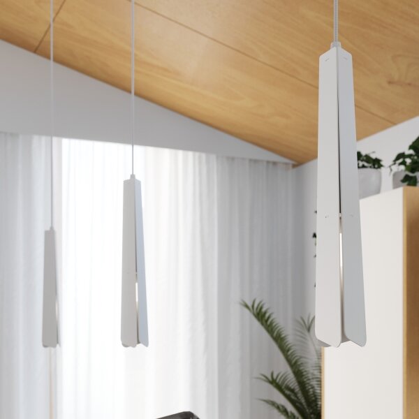 Sollux SL.1397 - Luster na lanku PRYSM 1xG9/8W/230V biela