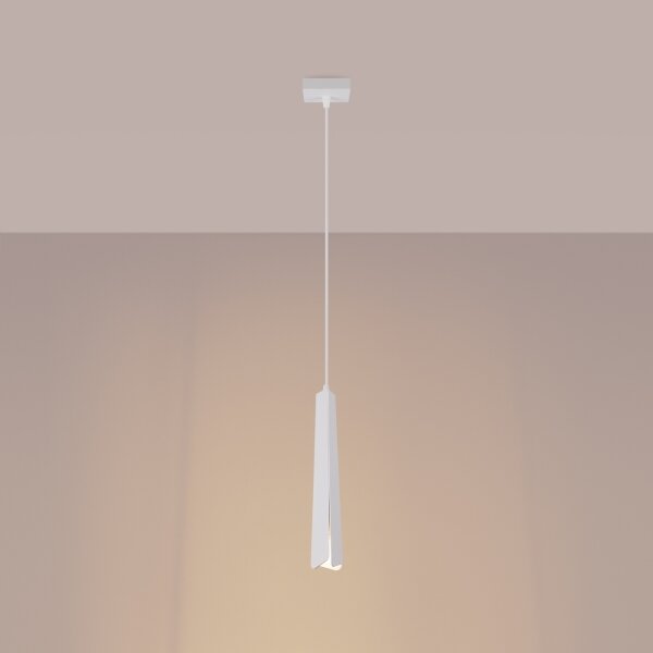 Sollux SL.1397 - Luster na lanku PRYSM 1xG9/8W/230V biela