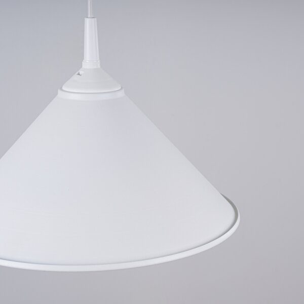 Sollux SL.1325 - Luster na lanku ZUMA 1xE27/15W/230V pr. 30 cm biela