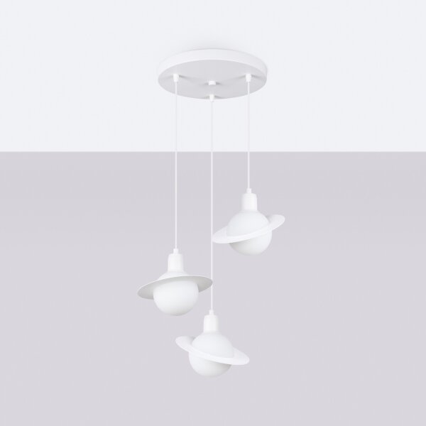 Sollux SL.1357 - Luster na lanku HYPERION 3xG9/8W/230V biela