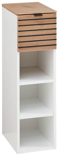 ZÁVESNÝ DIEL, biela, dub artisan, 25/84/37 cm Voleo - Predsieňové programy