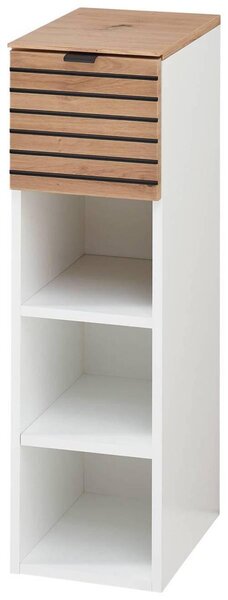 ZÁVESNÝ DIEL, biela, dub artisan, 25/84/37 cm Voleo - Predsieňové programy