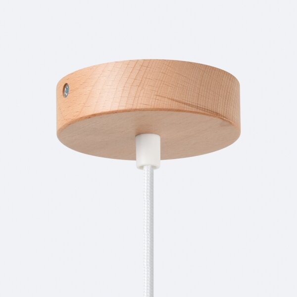 Sollux SL.1321 - Luster na lanku FANO 1xE27/15W/230V pr. 34 cm biela
