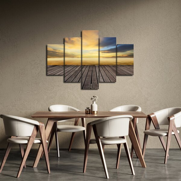 Obraz - Mólo s výhľadom (150x105 cm)
