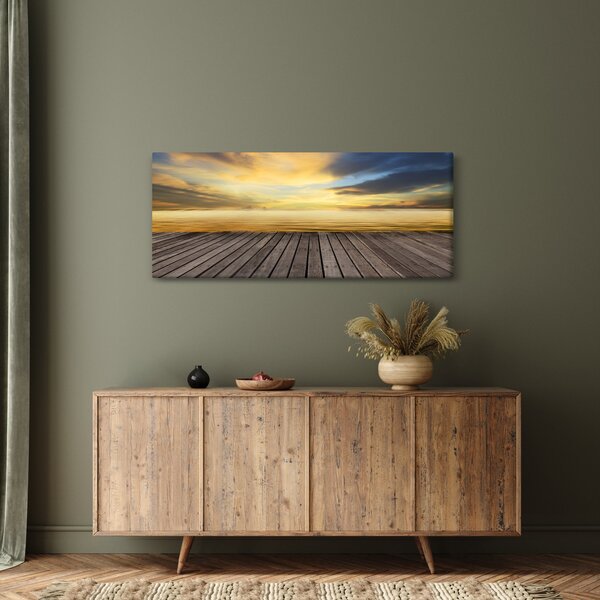 Obraz - Mólo s výhľadom (120x50 cm)