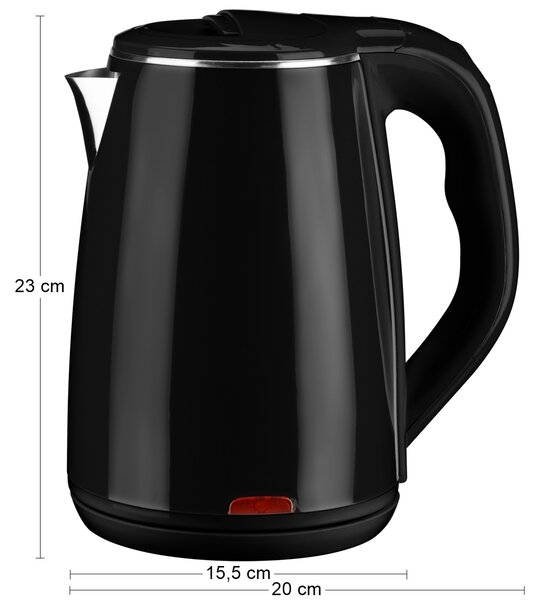 Rýchlovarná kanvica Ervin 1,8 l - čierna