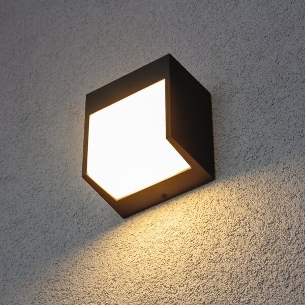 Brilagi - LED Vonkajšie nástenné svietidlo TERNI LED/12W/230V antracit IP44