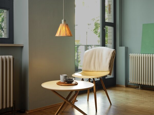 Ledvance - Luster na lanku DECOR RAFFIA 1xE27/15W/230V rafia