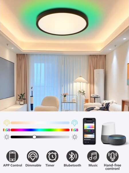 Immax NEO 07170-B60 - LED RGB Stmievateľné svietidlo TUDO 65W/230V Wi-Fi Tuya + DO