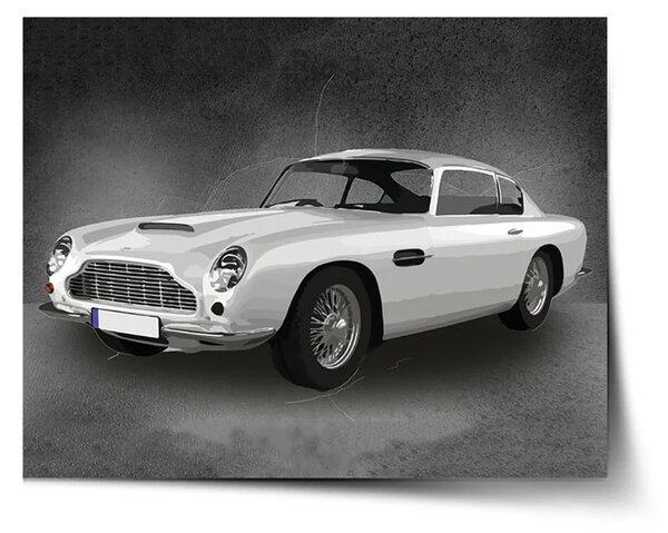 Sablio Plagát Aston Martin Tmavé pozadie - 60x40 cm