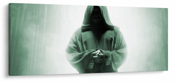 Obraz - Mních v tme (120x50 cm)