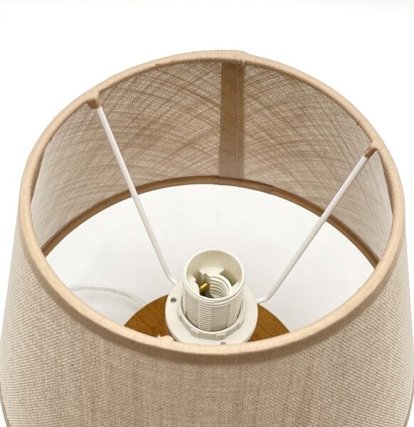 Brilagi - LED Stolná lampa ANTHONY 1xE14/40W/230V dub/béžová