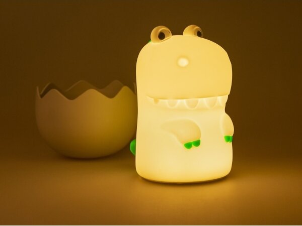 MegaLight - LED RGB Stmievateľná nabíjacia detská dotyková lampa DIGGY DINO LED/5V
