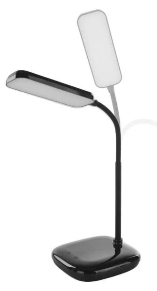 LED Stmievateľná flexibilná stolná lampa LED/12W/230V 3000K/4000K/6500K čierna