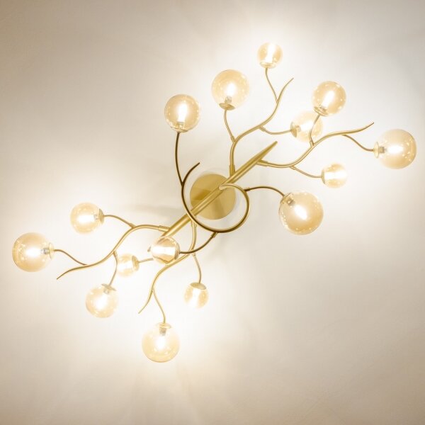 Brilagi - LED Prisadený luster MISTEL 15xG9/3W/230V zlatá