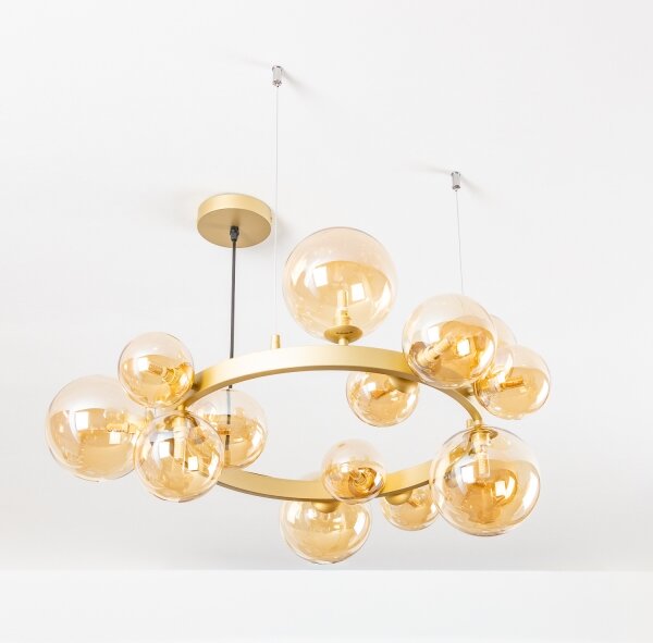 Brilagi - LED Luster na lanku MILLA 15xG9/3W/230V zlatá