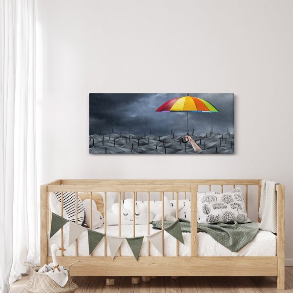 Obraz - Dáždniky (120x50 cm)