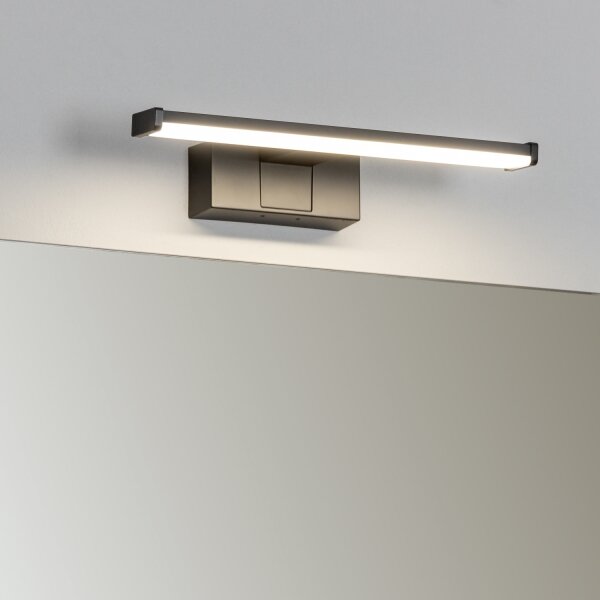 Brilagi - LED kúpeľňové osvetlenie zrkadla VESTRA LED/6W/230V 30 cm IP44 čierna