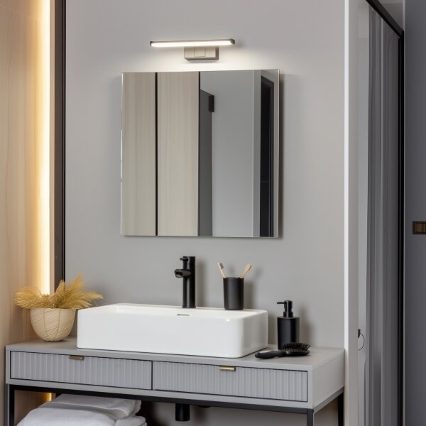 Brilagi - LED kúpeľňové osvetlenie zrkadla VESTRA LED/6W/230V 30 cm IP44 čierna