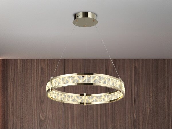 LED Stmievateľný luster na lanku ENRIQUE LED/40W/230V 3000-6000K +diaľkové ovládanie