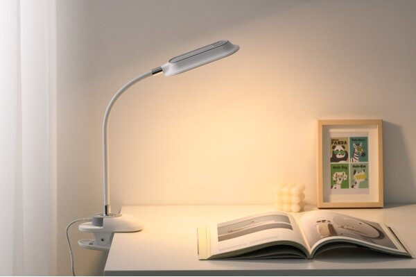 Immax 08997L - LED+CCT stmievateľná stolná lampa s klipom CLIP 7,5W/230V biela