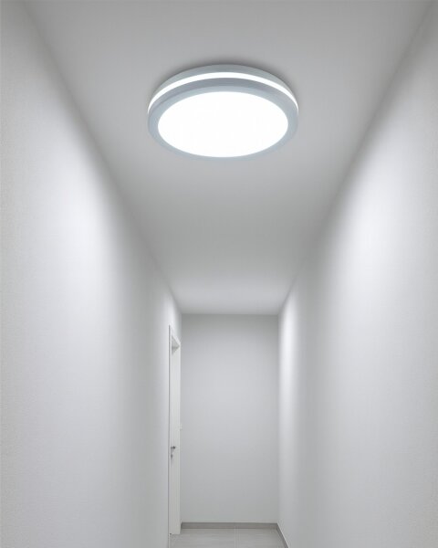 LED Stropné svietidlo s pohybovým senzorom LED/20W/230V 3000/4000/6500K IP54 biele