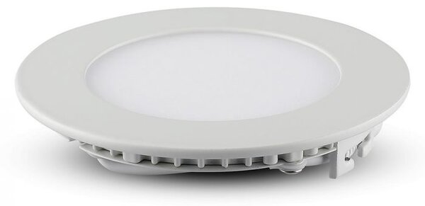 V-TAC Okrúhly zapustený LED panel 12W ALU, Studená biela 6000 - 6500K