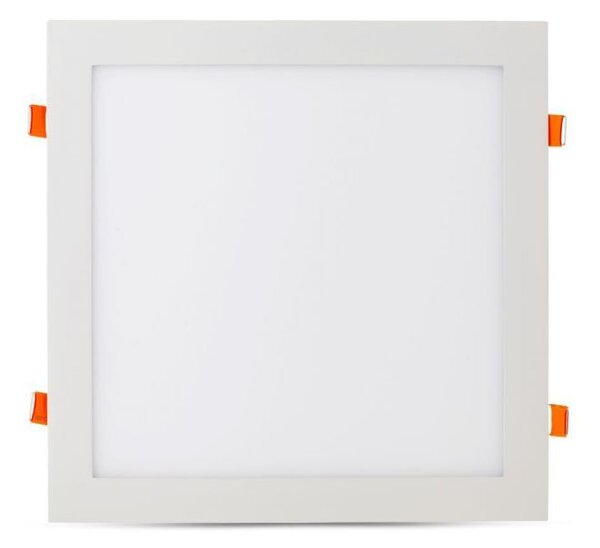 V-TAC Hranatý zapustený LED panel 24W ALU, Studená biela 6000 - 6500K
