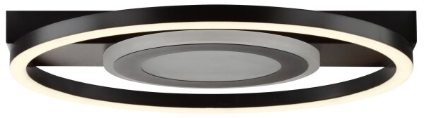 Brilliant -LED RGBW stmievateľné stropné svietidlo MAUREEN LED/20W/230V 3000-6500K čierna + s diaľkovým ovládaním