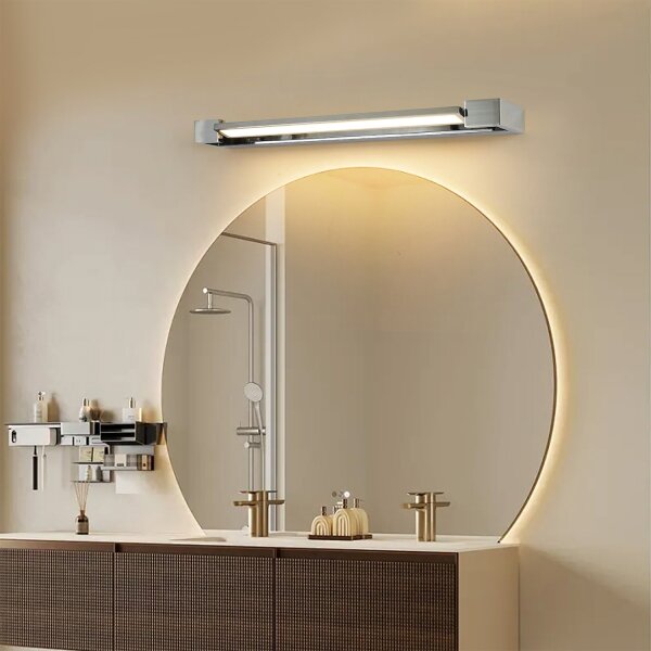 Brilagi-LED Kúpeľňové zrkadlo s osvetlením AQUA LINE LED/18W/230V 60 cm IP44 lesklý chróm