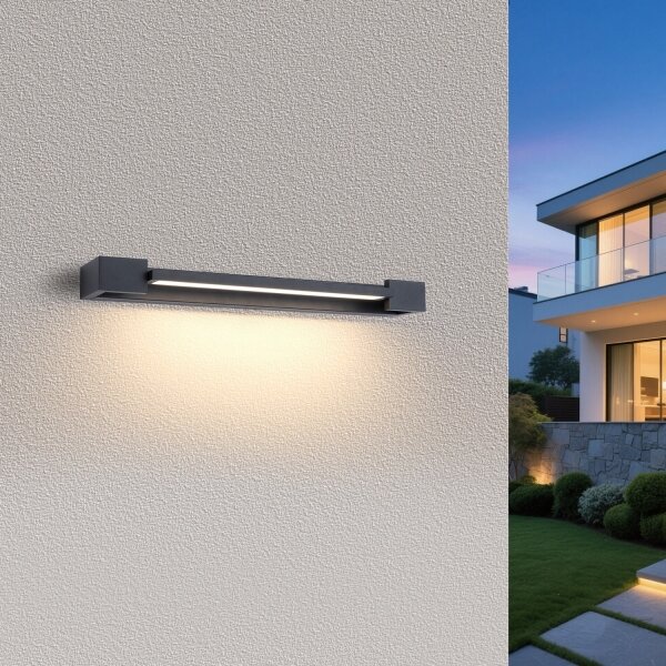 Brilagi - Kúpeľňové LED osvetlenie zrkadla AQUA LINE LED/12W/230V 45 cm IP44 antracit