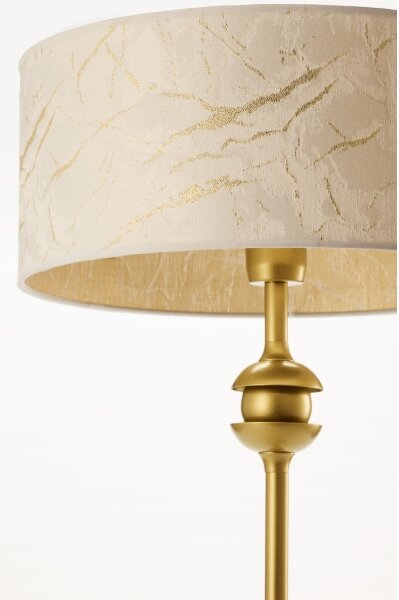 Jupiter 2112 - Stolová lampa KASZMIR 1xE27/15W/230V biela/zlatá/mramorový dekor