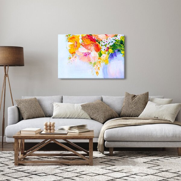 Obraz - Kvety, maľba (90x60 cm)