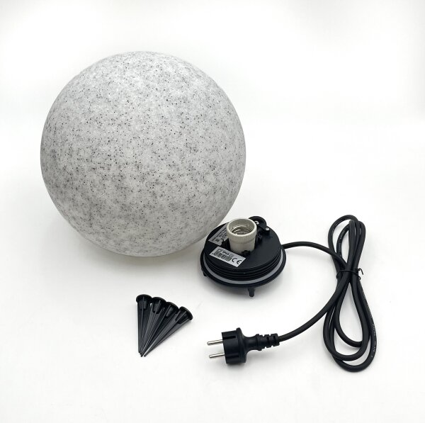 Vonkajšie dekoratívne svietidlo LUMISTONE 1xE27/15W/230V IP65, priemer 28 cm